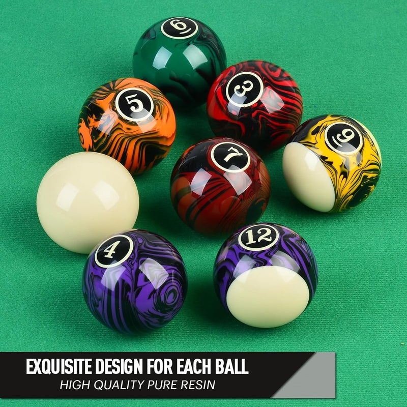 vonezone Billiard Balls Complete 16 Ball Set, Pool Balls Billiard Set 2-1/4" Regulation Size,New Upgrade Billiards Professional Pool Table Balls - Image 3